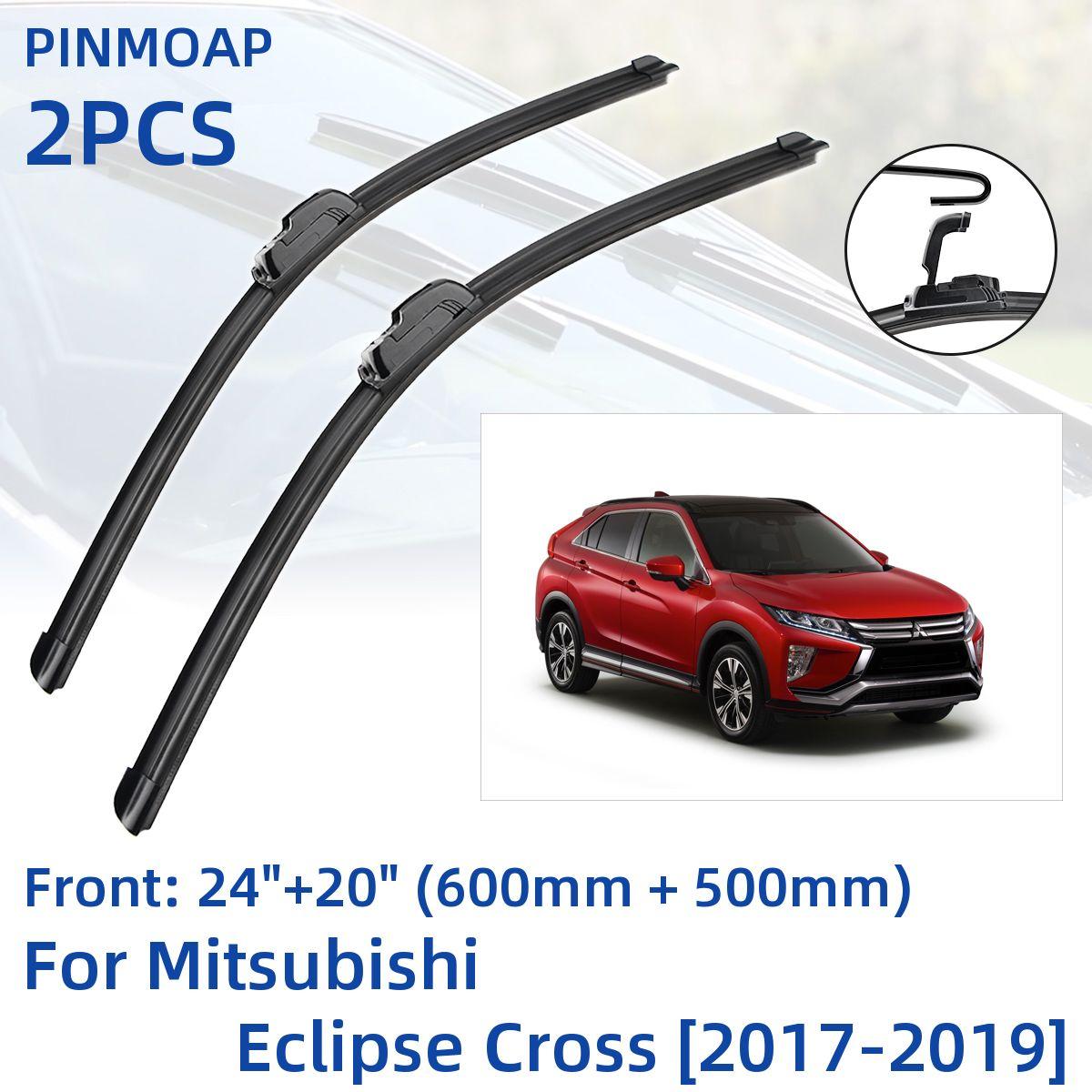 

2 шт. переднее стеклоочистители для Mitsubishi Eclipse Cross 2017-2019 24 + 20 оконные щетки резак аксессуары 2017 2018 2019