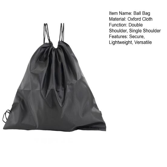 Ball Bag Single Ball Bæreveske for Basketball Volleyball Fotball Fotball Snøre Sling Back Bag Ball Oppbevaringsveske