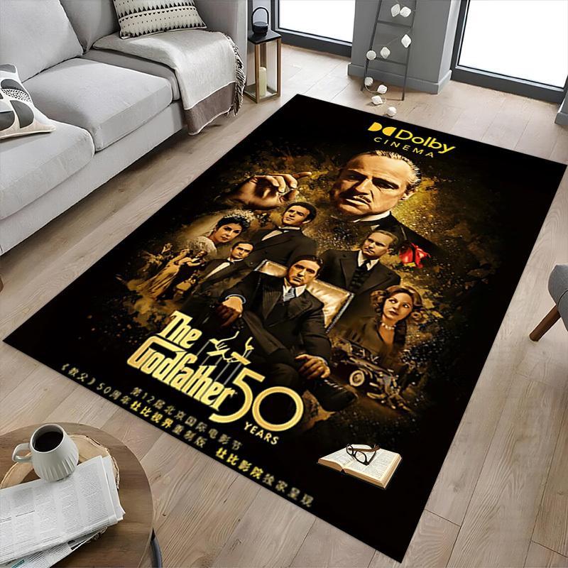 1pc Dolby Cinema The Godfather 50th Anniversary Carpet Anti Slip Polyester Floor Mat for office,Bedroom