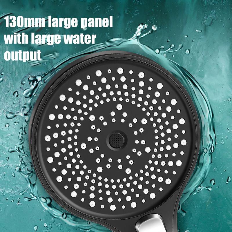 Showerhead Large Panel Replete for Shower Accessories Three Modes Shower Heads High Pressure Bathroom Showers Parts Fixture Home