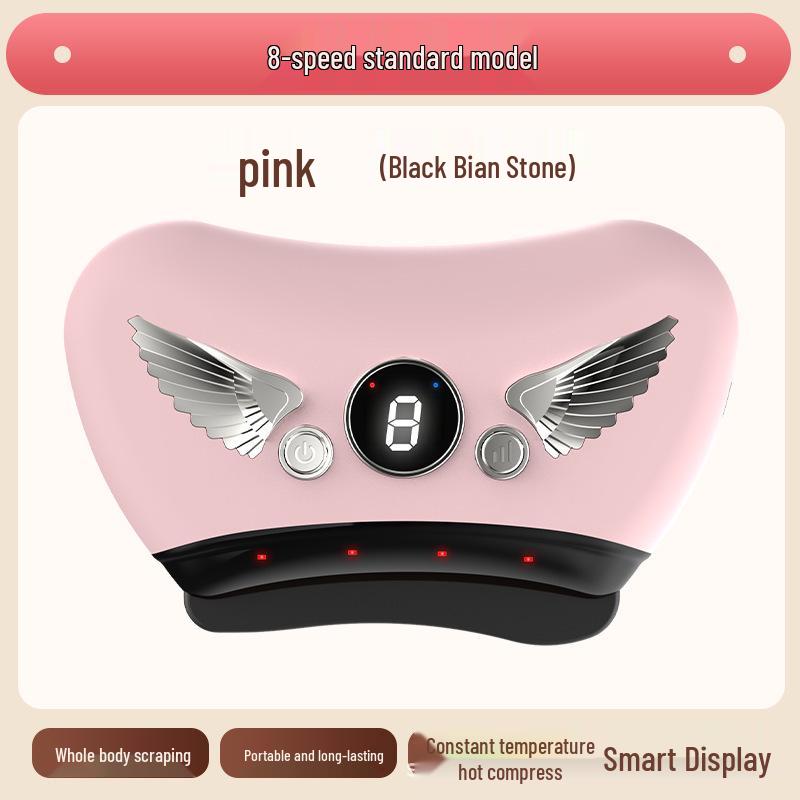 Smart Electric Gua Sha Tool: Bianstone Facial and Body Scraping for Beauty and Face Lifting with Heat Therapy.