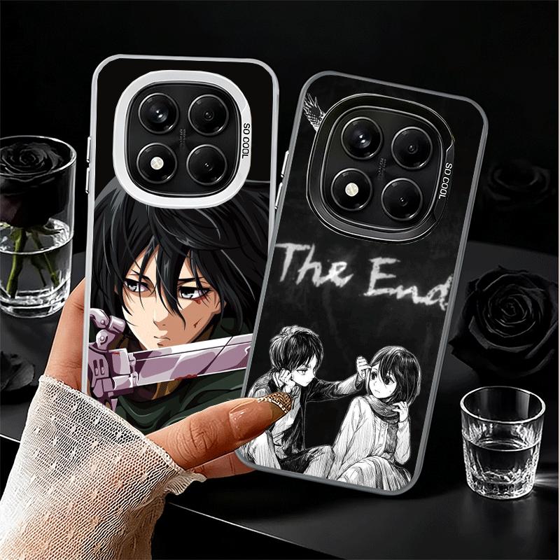 A-Attack On T-Titan Mikasa Soft Phone Case for Samsung Galaxy S24 S25 FE S26 Edge S23 Ultra S22 Plus S21 + Shockproof Cover Back