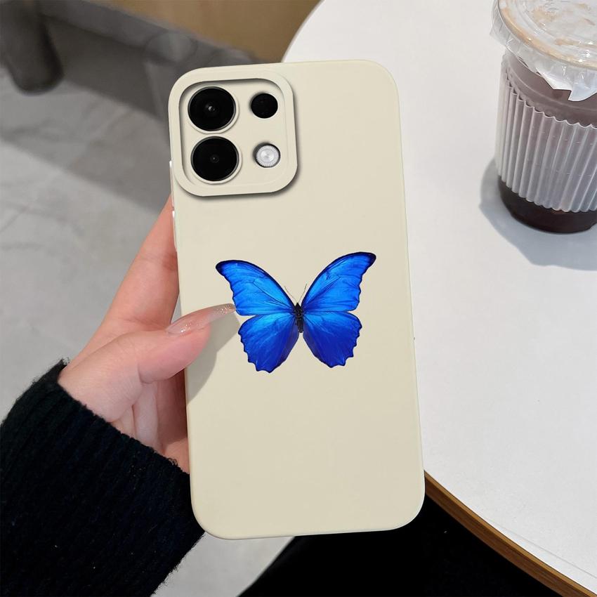 For Oppo A5X K13 A5 Realme 9 10 8 5 6 7 Pro Plus Phone Casing Beautiful Butterfly Patterns Soft Liquid Silicone Anti Fingerprint Housing For Oppo Case