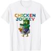 SHANGCHEN Chicken Jockey Zombie Pixel Funny Apparel T-Shirt