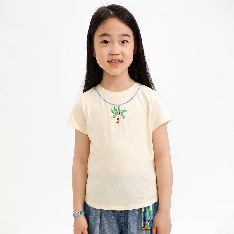 Naju Kids  Cooling Necklace Design Printed Short Sleeve T-shirt 140 cm