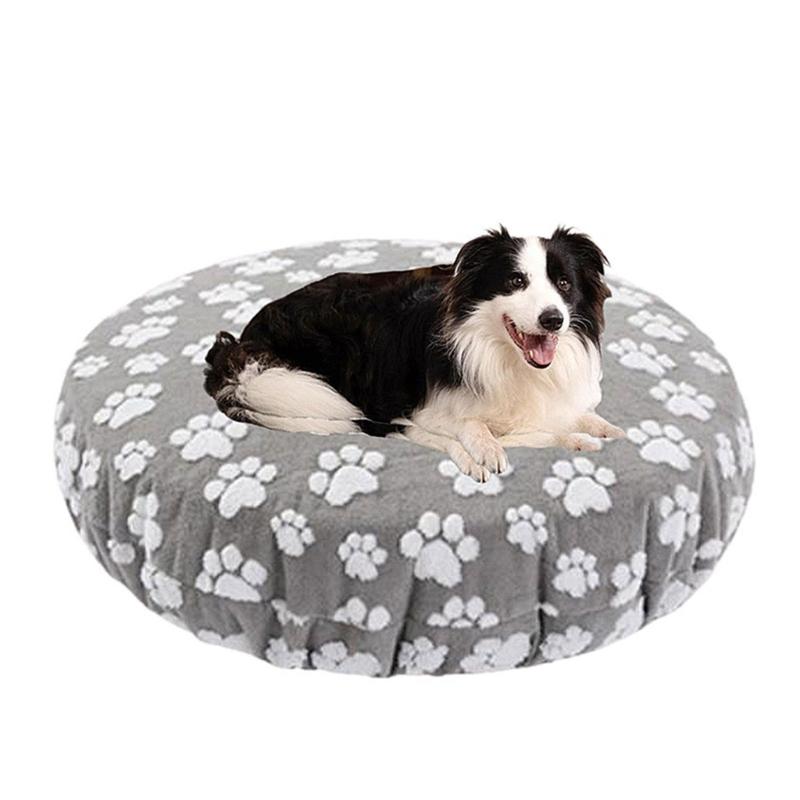 Wasserdichte Waschbare Haustierbettdecke Runde Form Hund Kätzchen Kissen Ersatz Abnehmbares Design Für Saisonalen Komfort