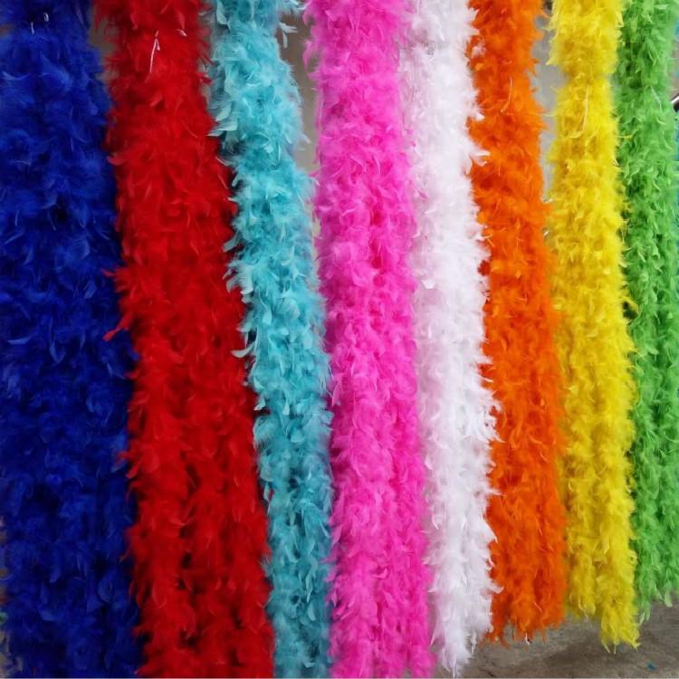 40g Fire Feather Turkey Boa, 2m - Party & Festival Scarf Decoration