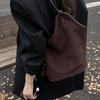 Vintage Lazy 2025 New Suede Scrub Commuter Simple Large Capacity Women's Tote Bag Shoulder Bag