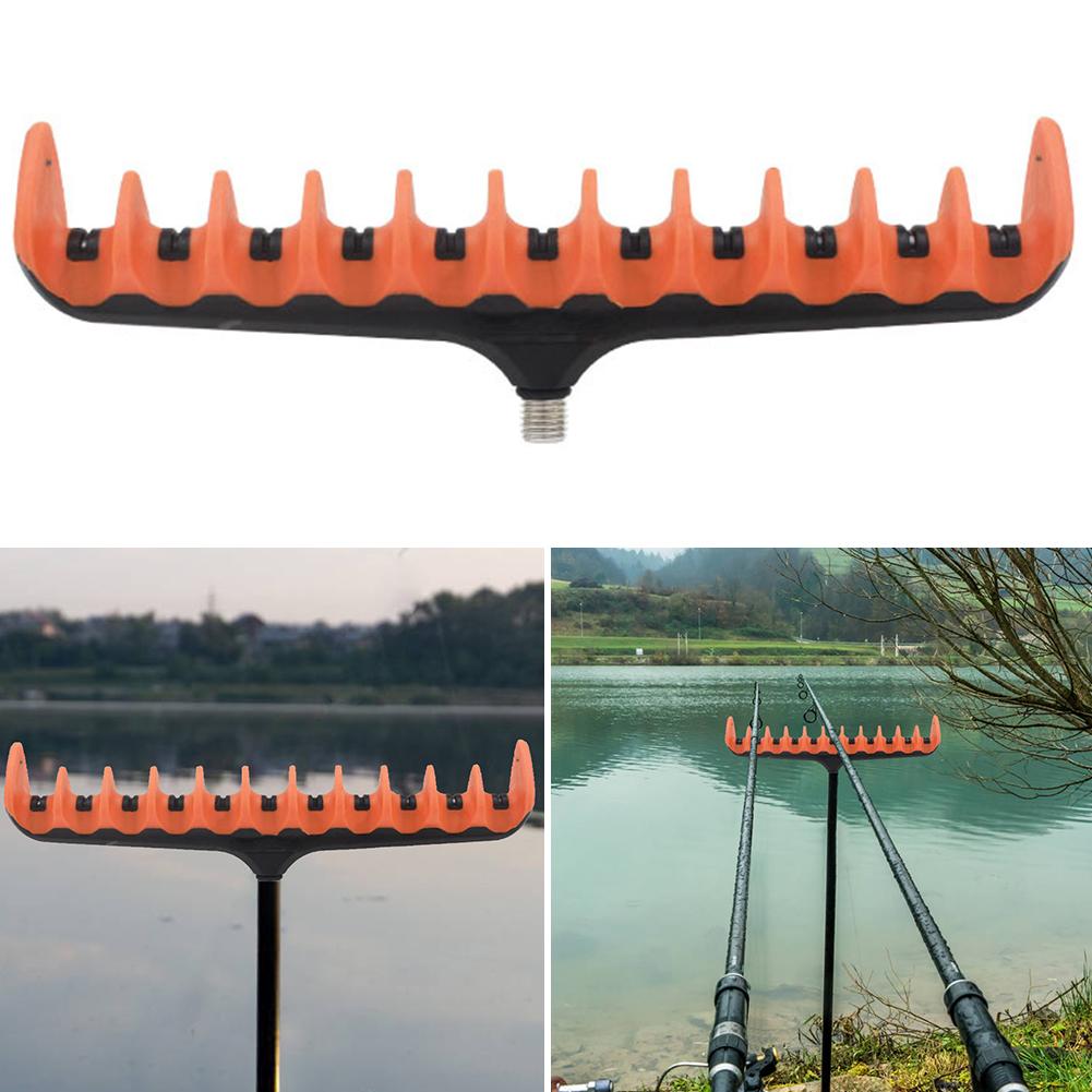 11 Holes Fishing Rod Holder Feeder Pod Stand Holder Bracket Portable Carp Fishing Rod Rest Head Universal ABS Fishing Accessory buy the best products in the Ayzeze online store 11 Holes Fishing Rod Holder Feeder Pod Stand Holder Bracket Portable Carp Fishing Rod Rest Head Universal ABS Fishing Accessory buy the best products in the Ayzeze online store