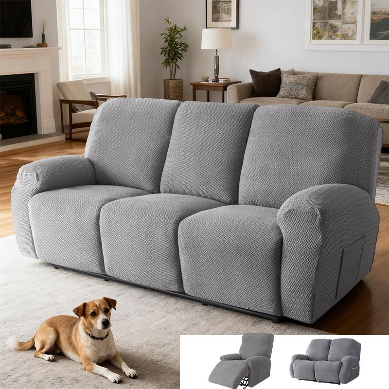 

Recliner Sofa Covers Chair Cover Strench Armchairs Slipcover Home Decor Furniture Protect Recliner Armchair Cover 1 Seater(4pcs)