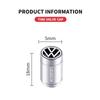 Fashion Aluminum Car Tire Valve Cap Tyre Gas Nozzle Cover Valve Dustproof For VW Volkswagen Jetta MK5 Golf Passat 3B7 601 171