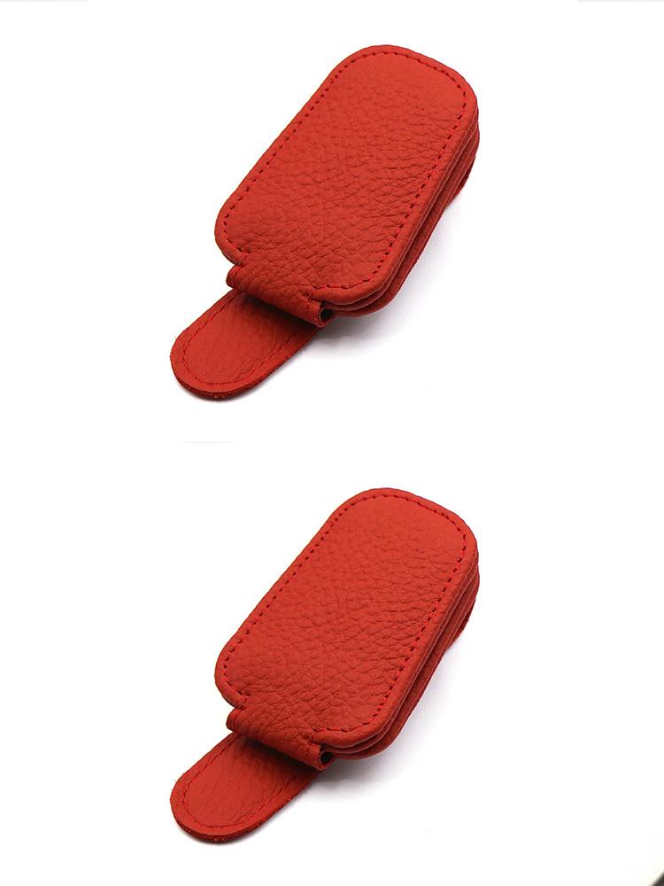 2Pcs Fashion Eyeglasses Sun Visor Car Accessories Universal Car Sunglasses Clip Card Ticket Holder Stand Fastener Pen Case