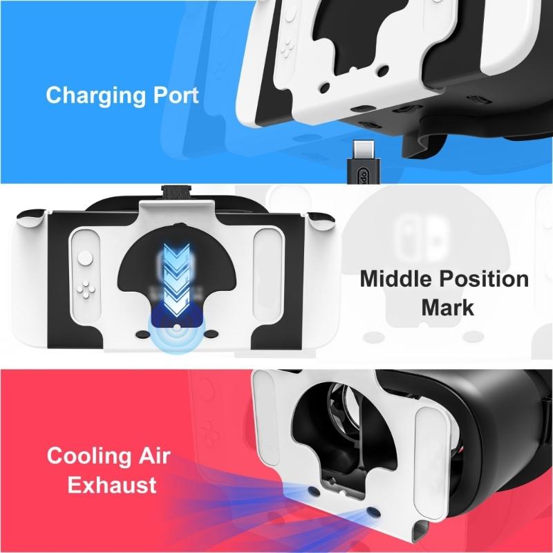 VR Headsets Glasses For N-Switching &N-SwitchingOLED Switching Adjustable Lens Headband for Users Gaming Enthusiasts