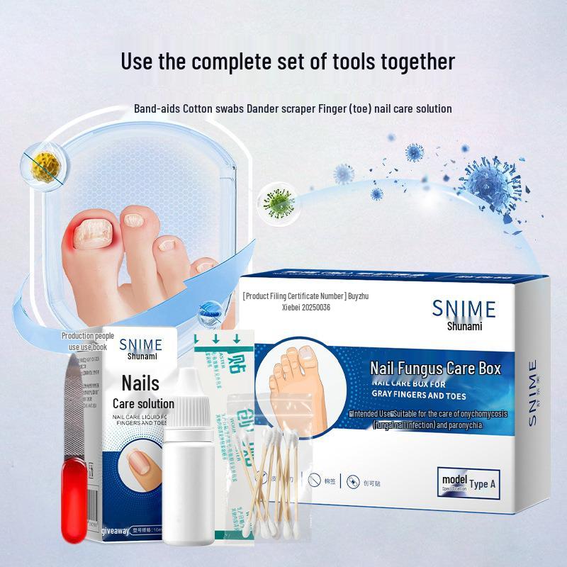 Shunaimi Gray Paronychia Nail Care Stickers for Fingers and Toes