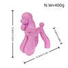 Resin Dachshund Figurine Decorative Ornament Living Room Shelf Cabinet Modern Home Decor Pink Gold