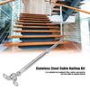 Stainless Steel Cable Railing Kit   Angle Cable Railing Hardware Kit for Stair Railings