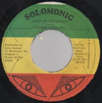 

7inch Record YVONNE STERLING - Light Up The World NONE Solomonic 1991 Jamaica Reggae, Ska & Dub Used