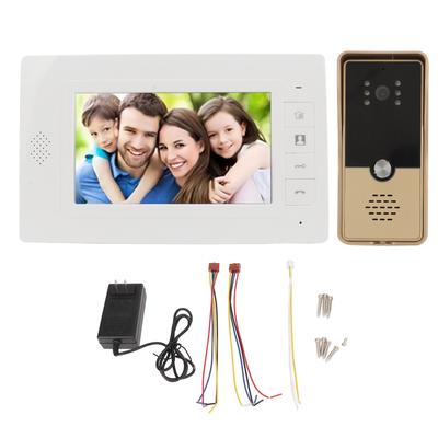 Video-Türklingel 7-Zoll-Monitor HD-Nachtsichtkamera 2-Wege-Intercom Kabelgebundenes visuelles Türklingelsystem