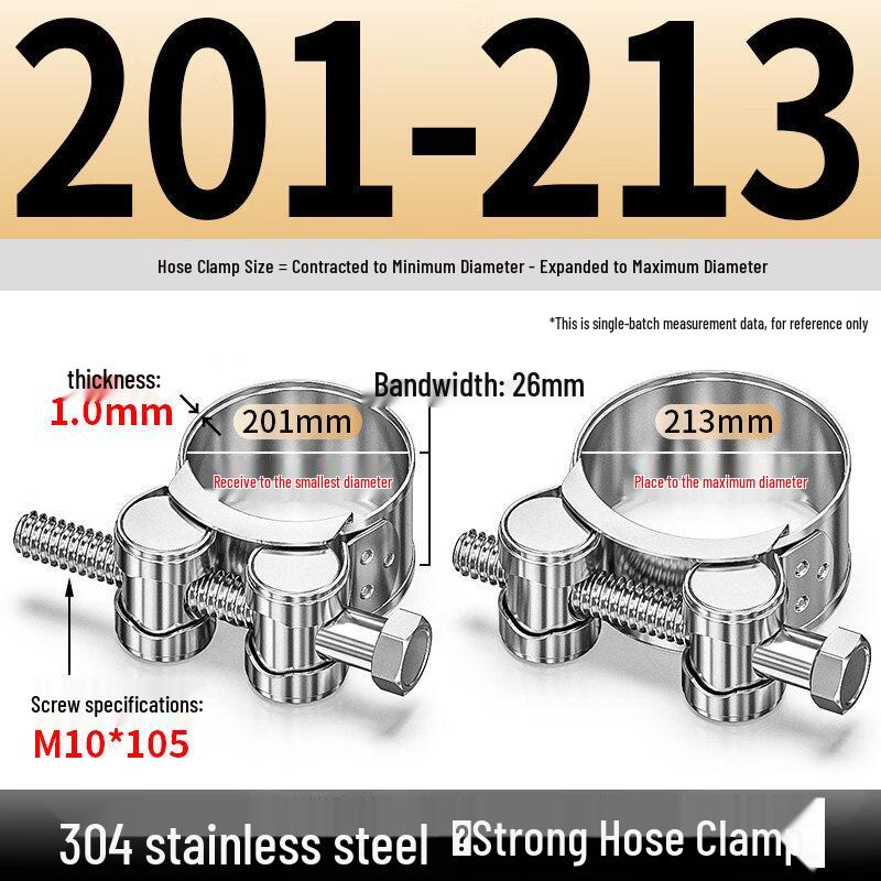 Aokewen Stainless Steel Heavy Duty Hose Clamp