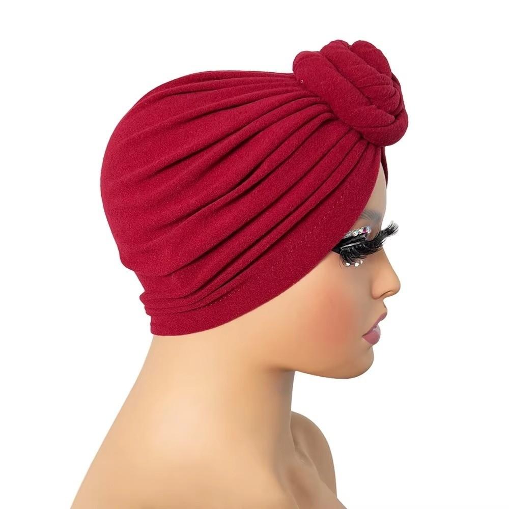 Elastic Twist Knot Turban Hat Wrap Style Cancer Chemo Hat Fashion Hijab Caps  Women Headwear