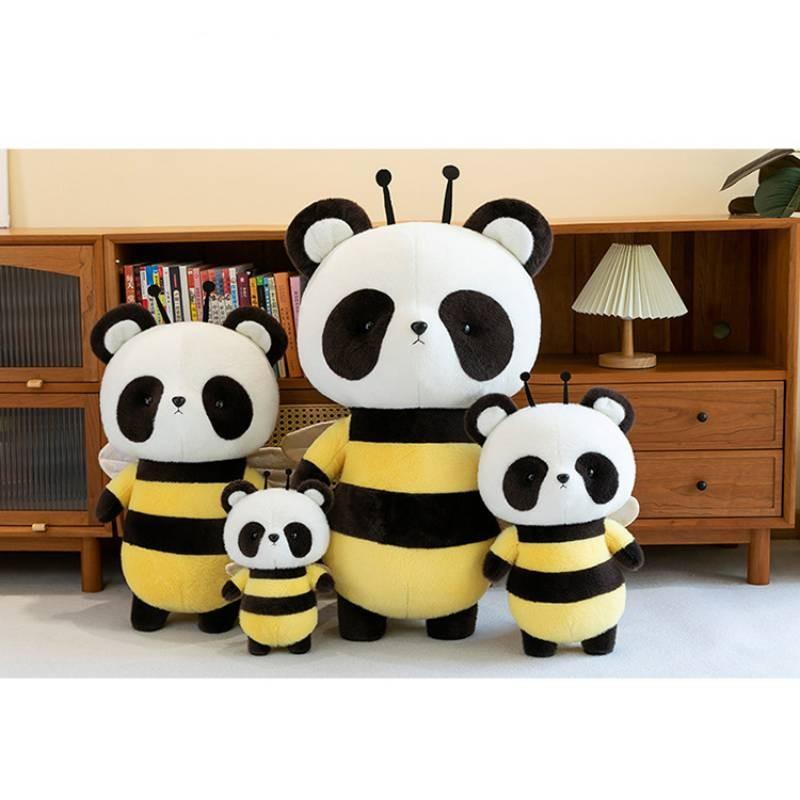 Adorable Bee Panda Plush Toy Soft And Huggable Companion For Kids And Girls