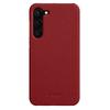 MELKCO For Samsung Galaxy S22 5G Genuine Cow Leather Coated PC Phone Shell Incomplete Cover