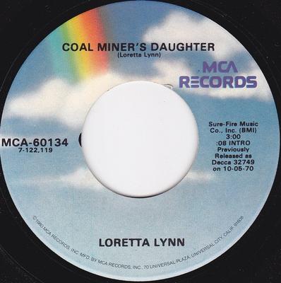 7-Zoll Schallplatte LORETTA LYNN - Coal Miner's Daughter MCA60134 MCA US Country/Folk Gebraucht