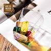 Contrast Whisky Glass, Hand-painted Colored Glass, Creative Glass for Bar, Foreign Wine
