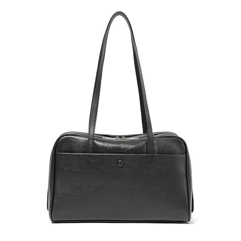 

Ladies Fashi Luxury Designer Bags Women s Cow Real Leather Classic Shoulder Bag Female Casual Retro Soft Cowhide Handbags Lady 32x12x21cm чёрный