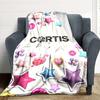 1pc CORTIS, K Pop Blanket Lightweight Flannel Blanket Throw Blanket For Sofa, Bed, Travel, Camping, Livingroom, Office, Couch