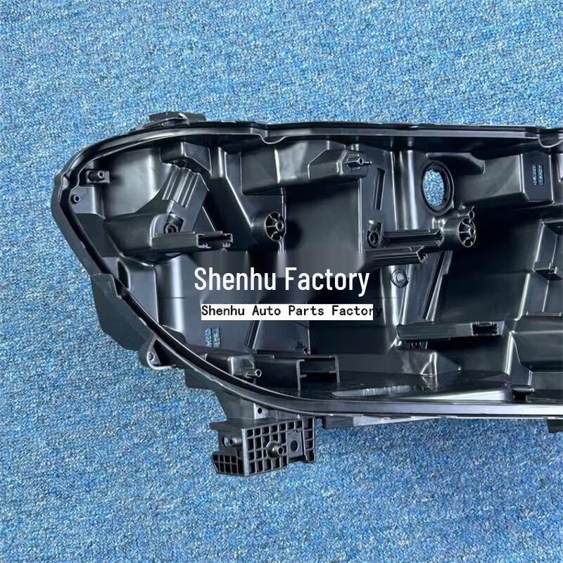 Compatible for Great Wall Cannon Pickup 2019-2023: Front and Rear Headlight Shell Base in Black.