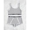 A Comfortable, Fitted, Breathable, Soft, Threaded, English Edge Patchwork Bra Set