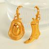 Europe and America Cross Border New Western Cowboy Boots Hat Pendant Earrings Personality Fashion Eardrop Jewelry
