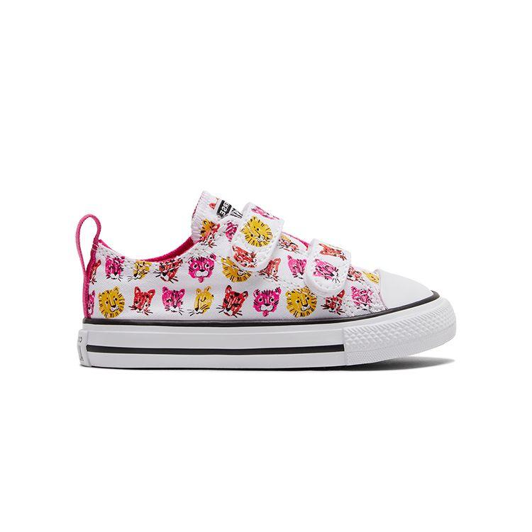 Converse Chuck Taylor All Star 2V Toddler Low Top Shoes Pink White Yellow 771477C