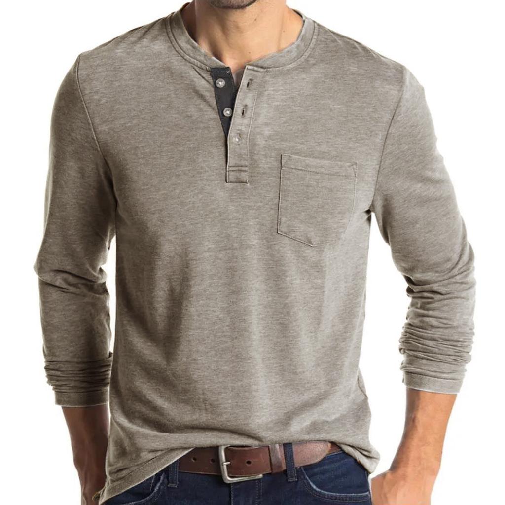 Men's Shirt Loose Fit Heavy Weight Long Sleeve Performance T-Shirt