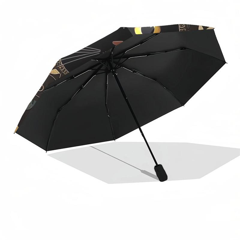 1pc Floral Cat Silhouette Umbrella with Plastic Handle,Suitable for All Seasons Home Travel Outdoor UmbrellaDD115
