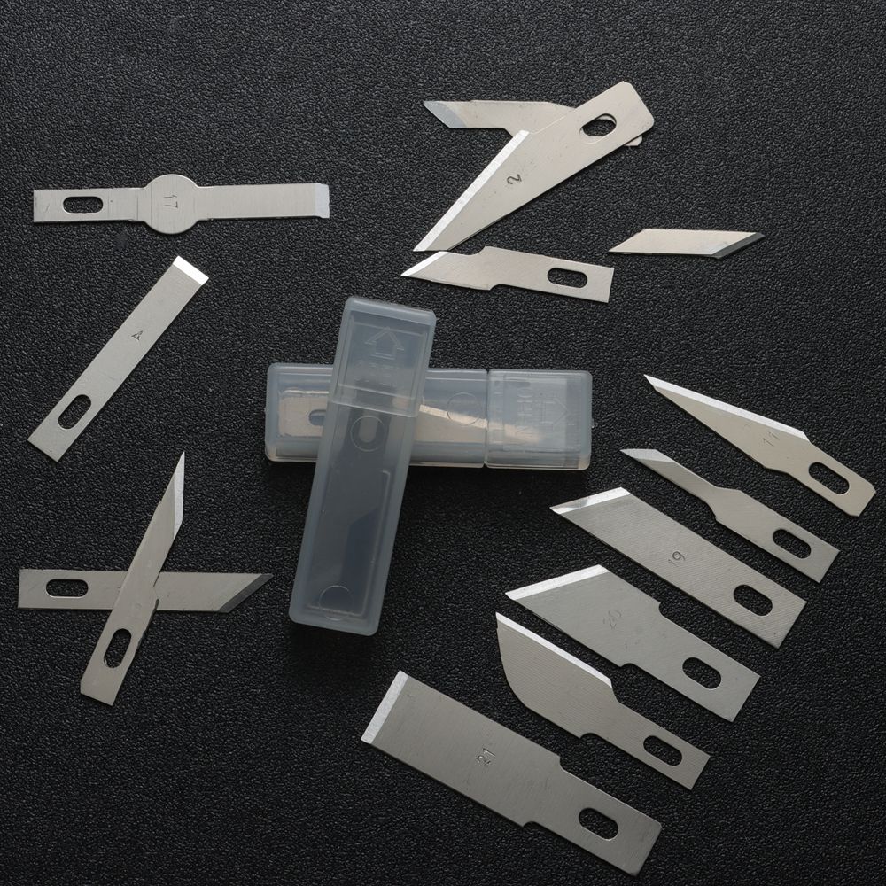 5/10pcs Engraving Non-Slip Metal Scalpel Knife Parts Blades Cutter Craft Knives for Mobile Phone PCB Repair Hand Tools