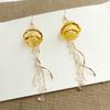 Jellyfish Shape Tassels Earrings Stylish Pendant Earrings Fashion Drop Earrings Fashionable Ear Jewelry for Woman Girls