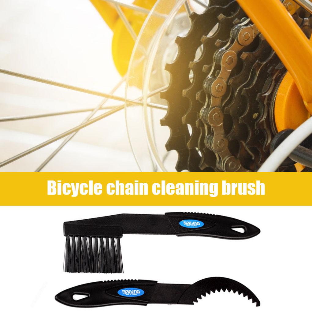 2 szt. Szczotka do łańcucha roweru górskiego Środek do czyszczenia zębatek Narzędzie do szorowania Zestaw do czyszczenia roweru szosowego