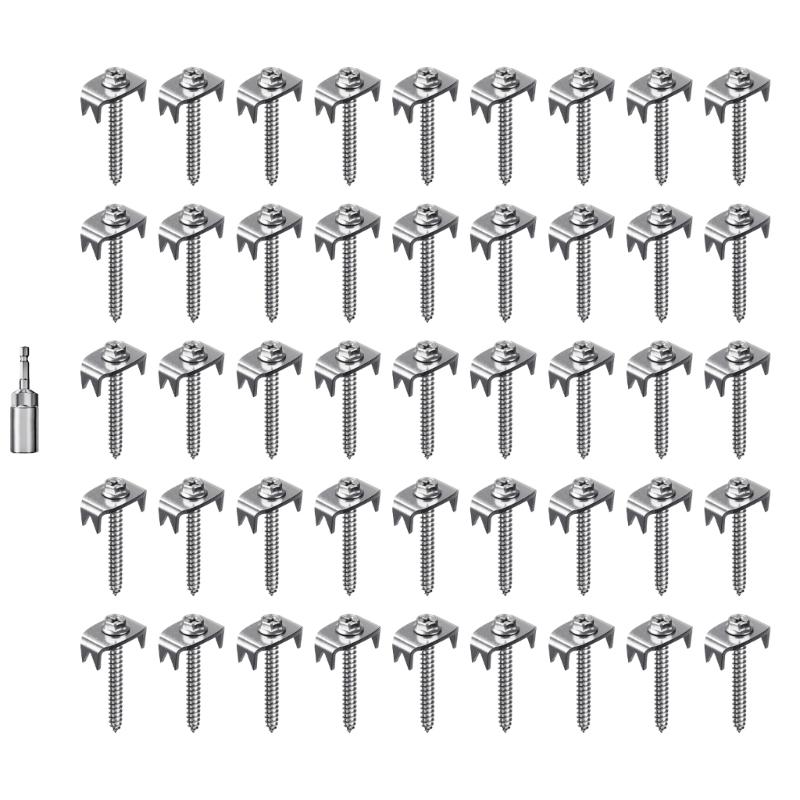

Multiple Use Fence Pegs Heavy Duty Metal Fence Spikes set for Secure Fencing Professional Metal Stakes for Gardeners 1