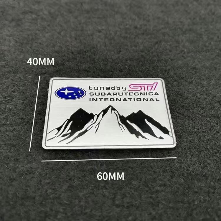 Car Aluminium Emblem Sticker Accessories For Subaru STI Forester Impreza Legacy Outback XV BRZ WRX Tribeca O111