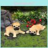 Animal Pug Resin Craft Small Dog Ornament For Party And Holiday Gift Ideas