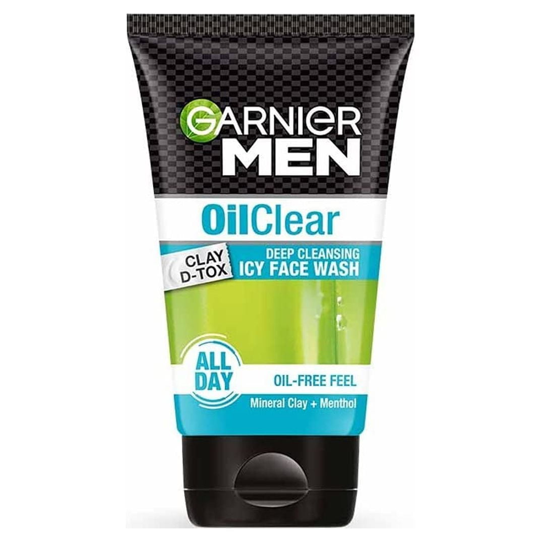 Garnier Men, Очищающее средство для лица, Балансирует уровень жирности кожи, OilClear Глина D-Tox, 100 г