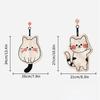 1Pcs Cute Cat Coral Fleece Hanging Towel Kitchen Hand Towel Bathroom Soft Absorbent Handkerchief Wipe Towel Cartoon Kids Towels