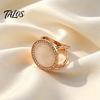 Fashion Scarf Ring Round Ring, Sparkling Rhinestone Slide Decorative Durable Holder for Women Neckerchiefs Silk Scarves Shawls Shirts