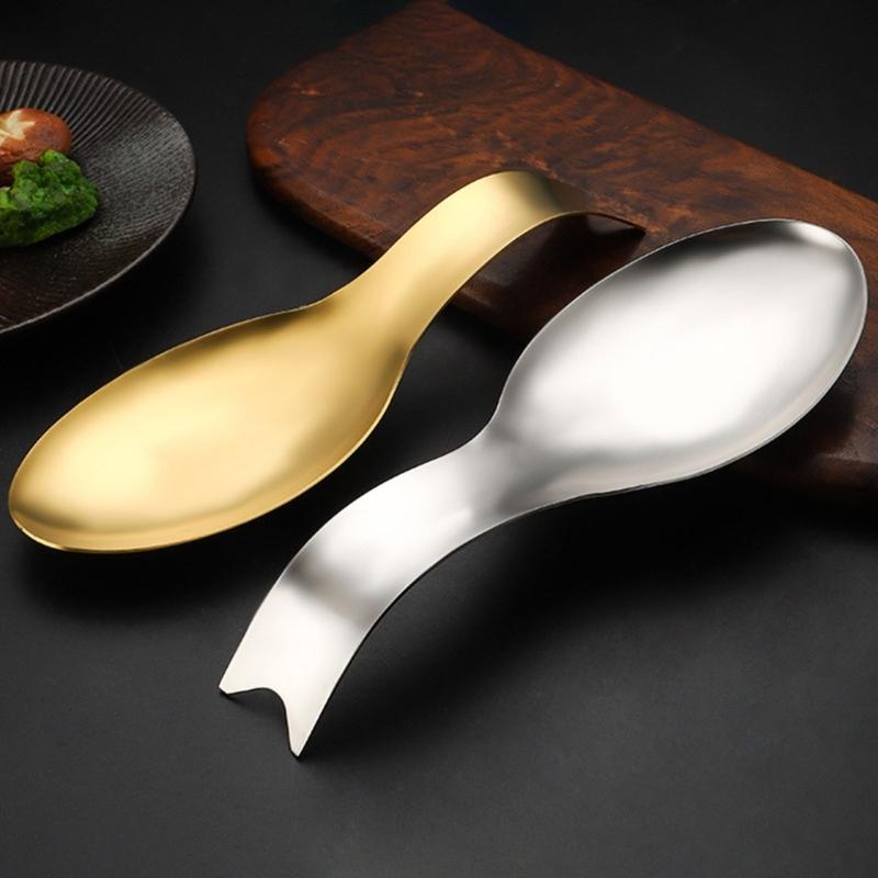 Stainless Steel Spoon Rest Ladle Holder For Kitchen Cooking Utensils Spatula Rack Corrosions Resistant Dishwasher Safe