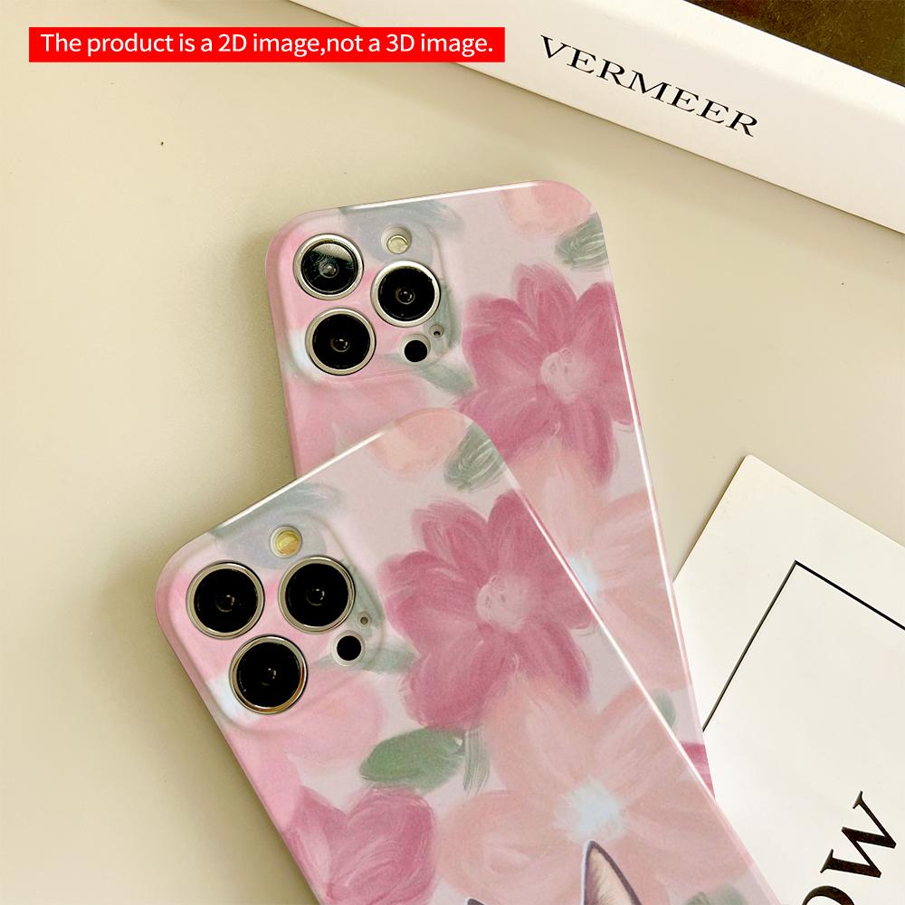 Siamese Cat Amidst Pink Floral Bloom All inclusive film hard phone case, compatible with iPhone 18 Pro Max 17 16 15 14 13 12 11