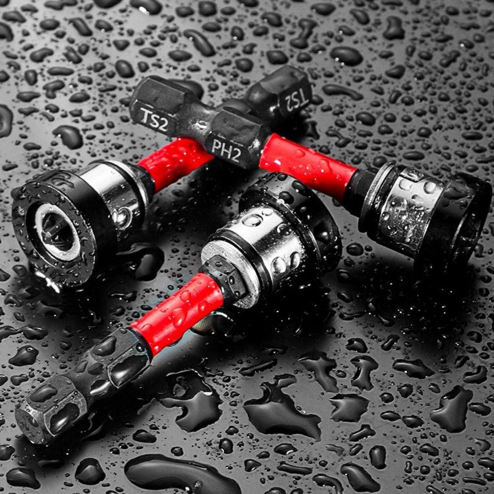 5pcs Anti-Slip Magnetic Screwdriver Bit Positioning Drill Bit Set  Electric Screwdriver