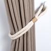 Set Of 4 Handwoven Cotton Rope Curtain Holdbacks With Simple Modern Curtain Ties For Living Room Or Bedroom Use