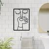 Creative 1Pc Humor Metal Wall Art Decor Unique Handmade Hanging Sign For Bathroom Bedroom Living Room